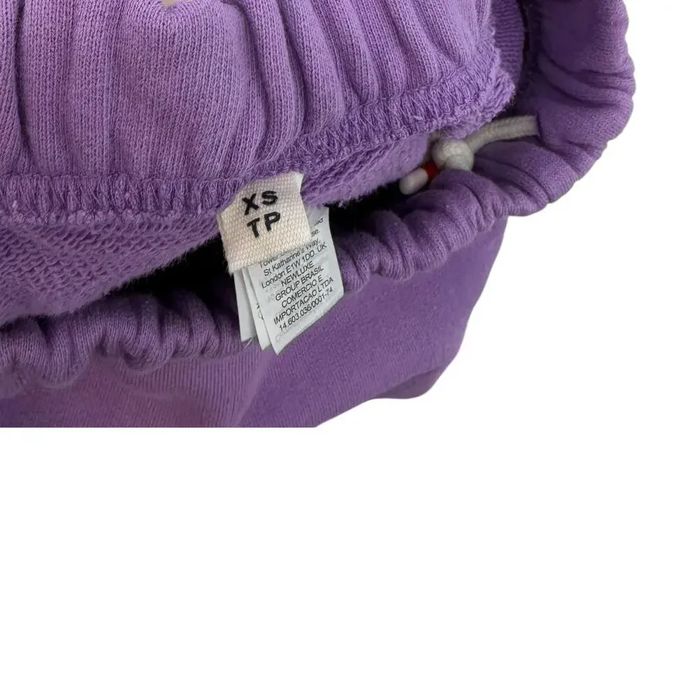 Tory‎ Sport Purple French Terry Jogger Sweatpants Elastic Waist Size XS